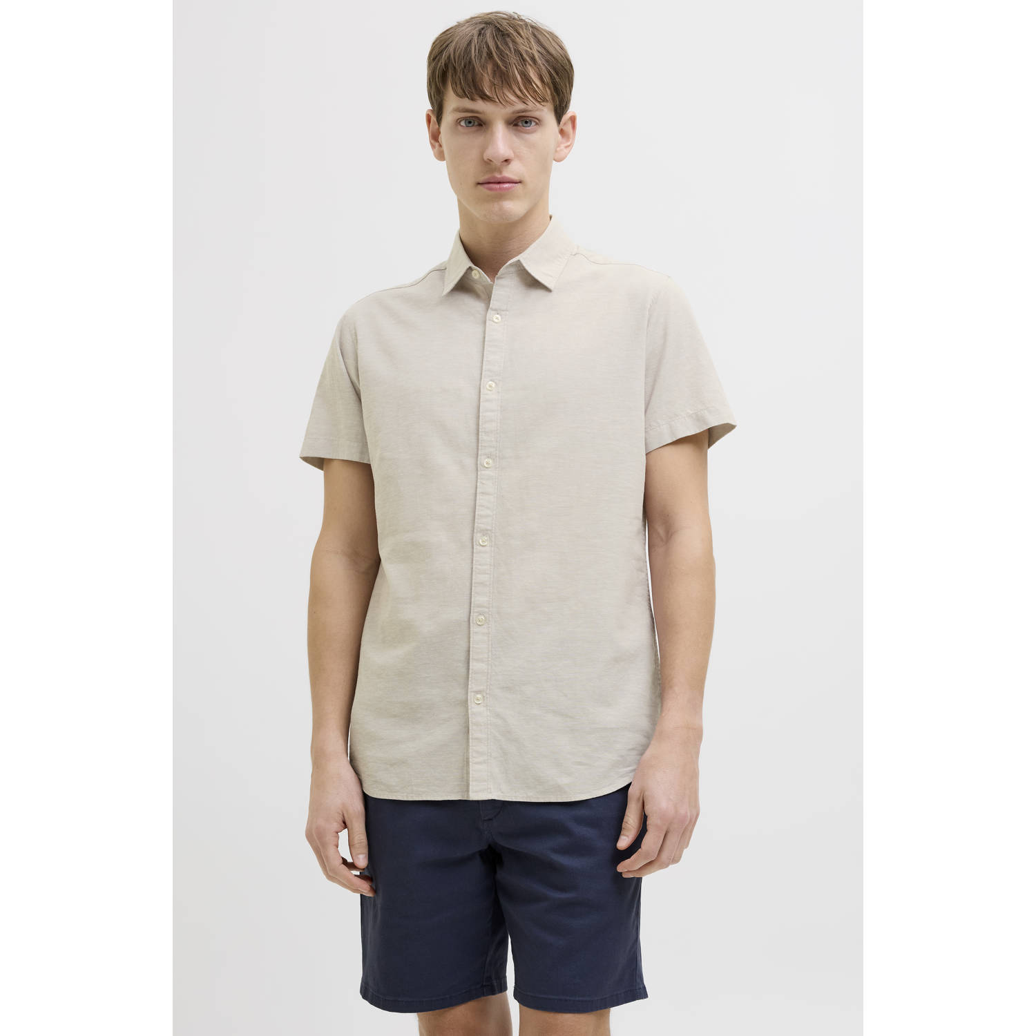 JJ REBEL casual overhemd ecru