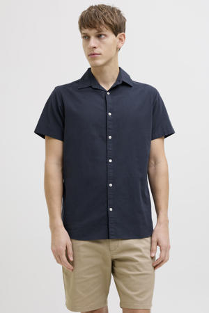 casual overhemd donkerblauw