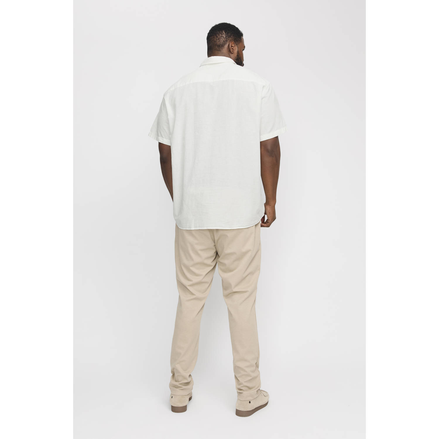JACK & JONES PLUS SIZE casual overhemd wit