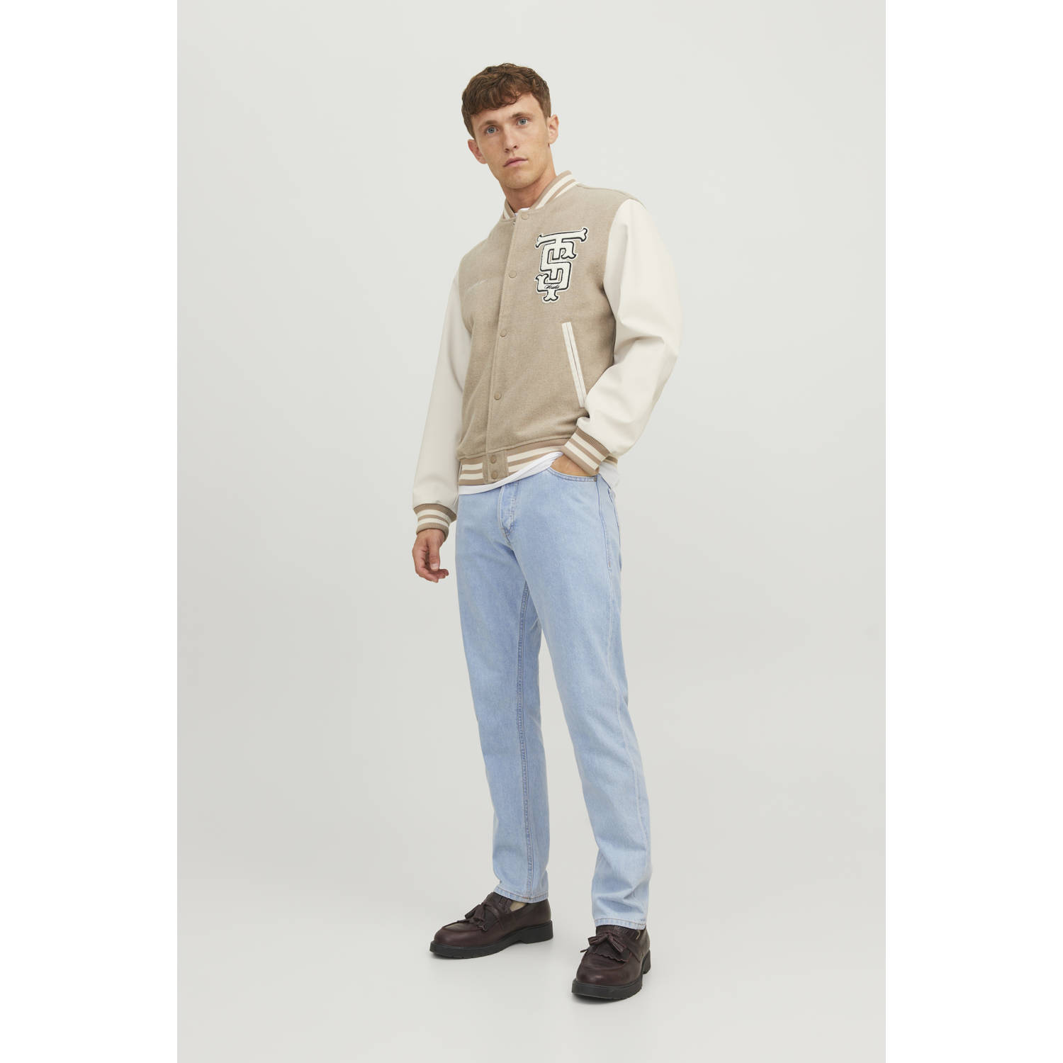 JACK & JONES JEANS INTELLIGENCE relaxed regular fit jeans blue denim