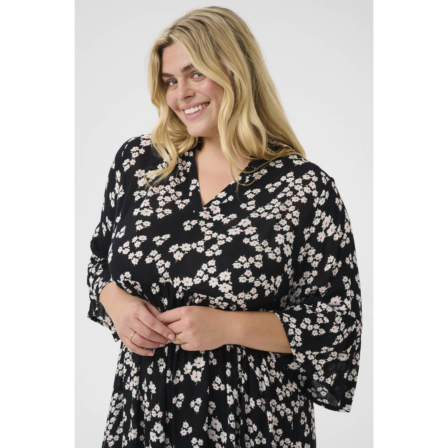 Kaffe Curve zomerjurk zwart