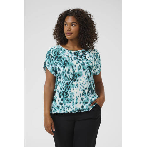 Kaffe Curve blousetop blauw afbeelding
