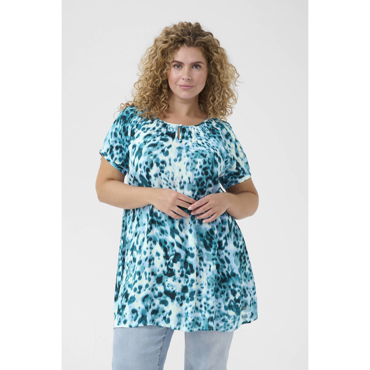 Kaffe Curve tuniek blauw