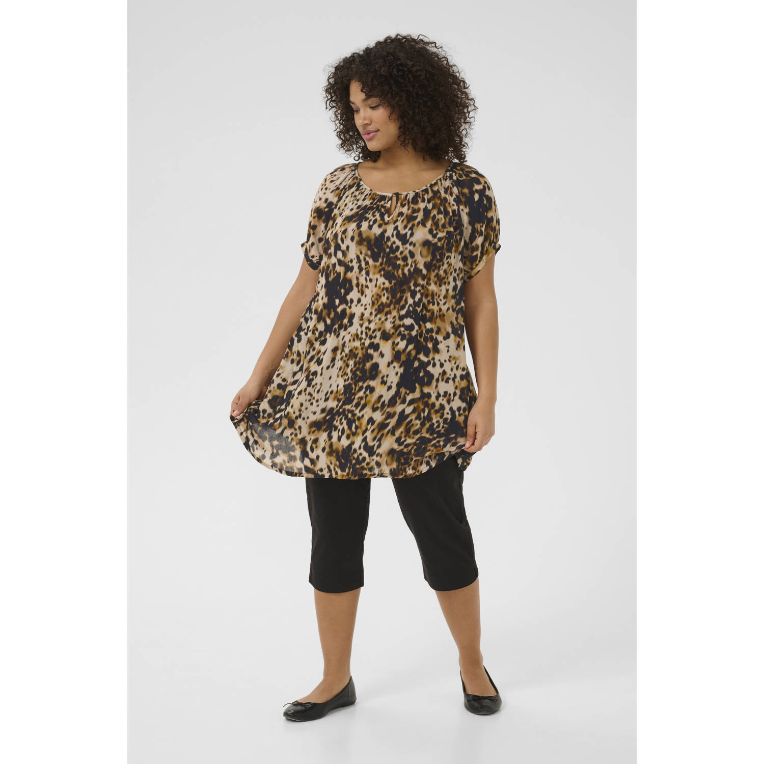 Kaffe Curve tuniek bruin