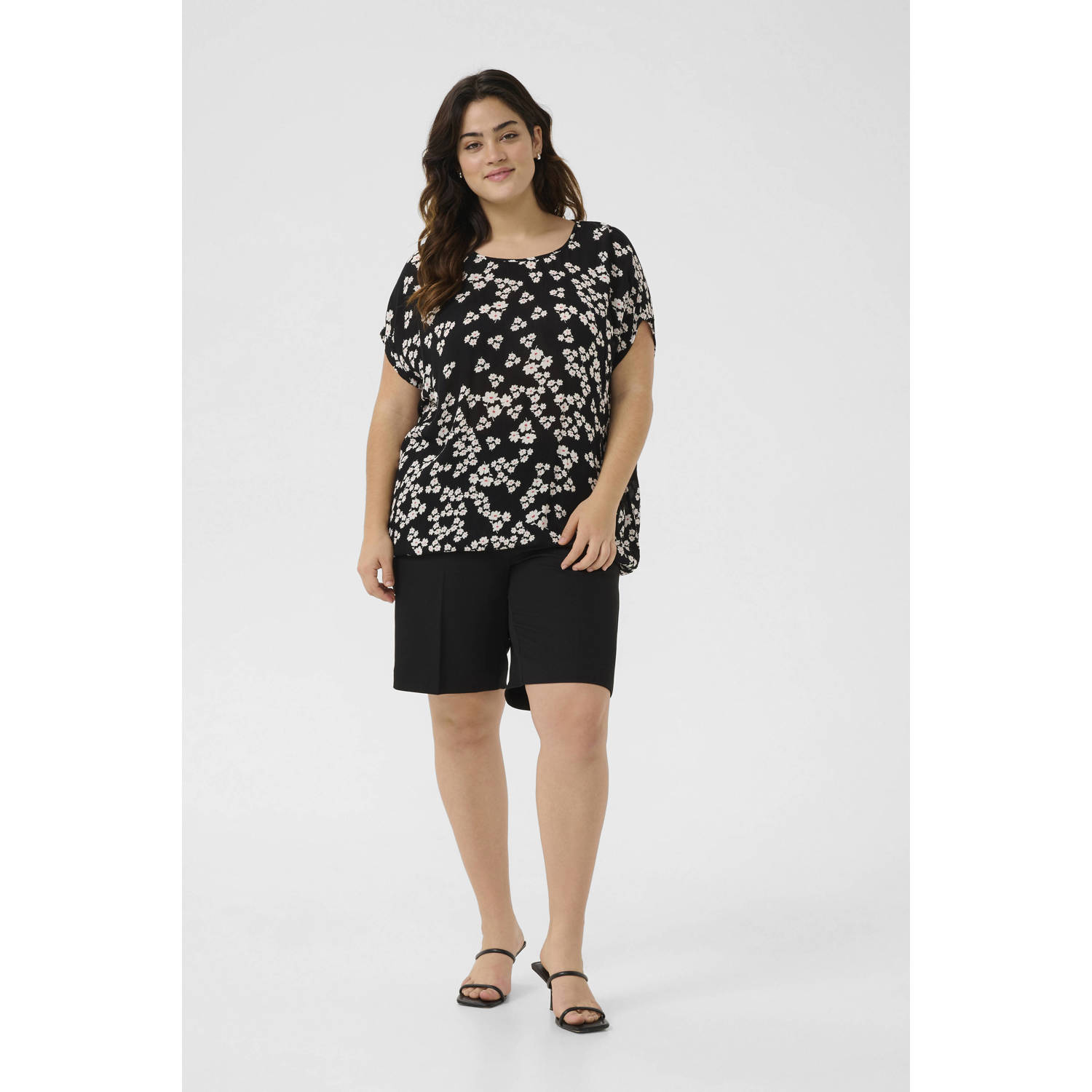 Kaffe Curve blousetop zwart