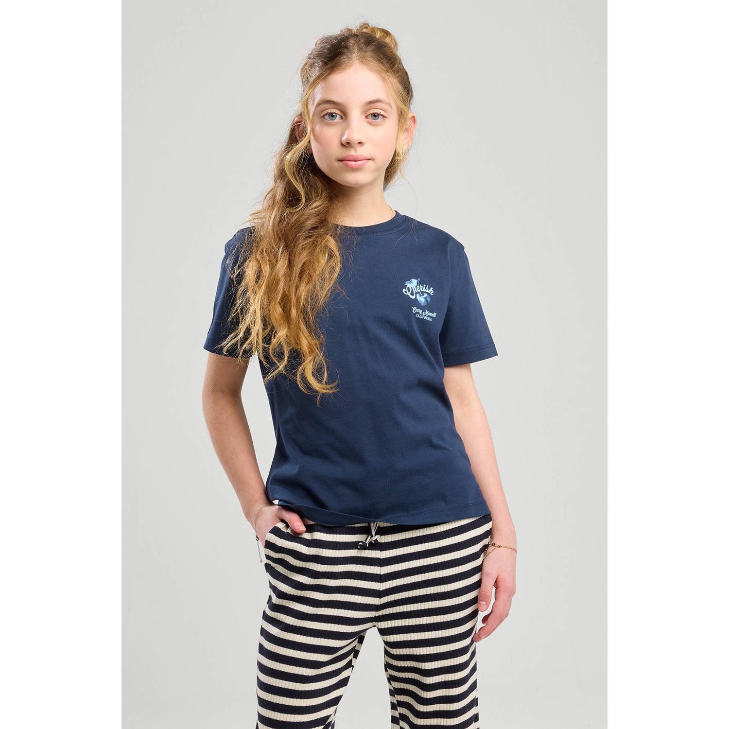 America Today T-shirt donkerblauw