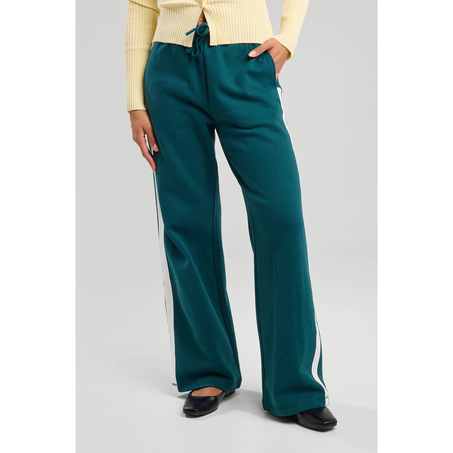 America Today straight regular waist casual broek groen