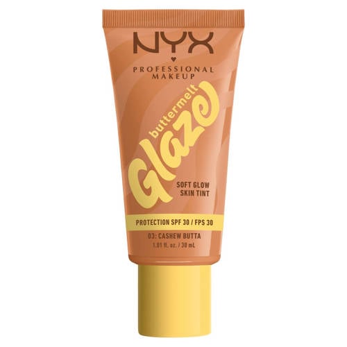 NYX Professional Makeup Buttermelt Glaze Skin Tint - 3 Cashew Butta afbeelding