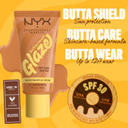 thumbnail: NYX Professional Makeup Buttermelt Glaze  Skin Tint - 4 Almond Butta
