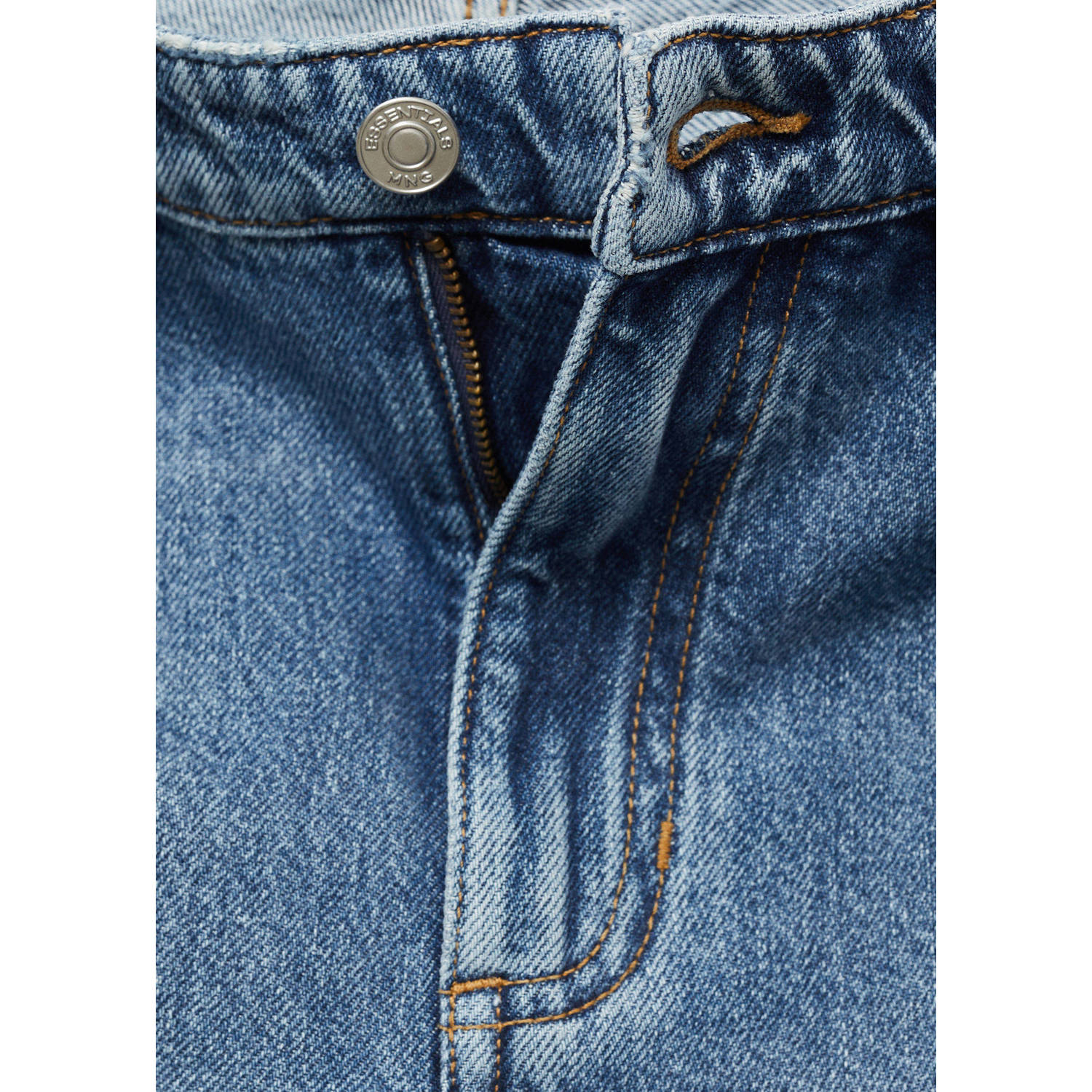 Mango Man tapered jeans changeant blauw