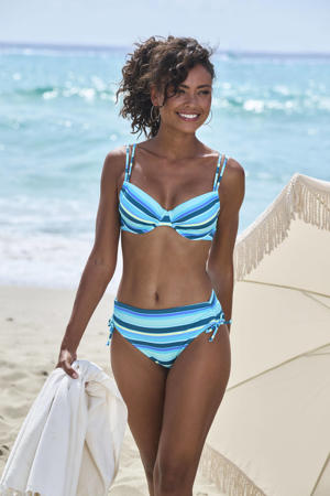 voorgevormde beugel bikinitop blauw