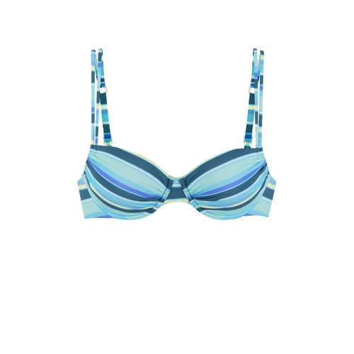 s.Oliver voorgevormde beugel bikinitop blauw afbeelding