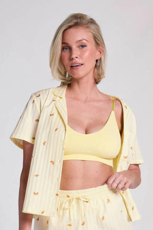 pyjamatop lichtgeel