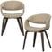 WOOOD WOOOD Yossi Eetkamerstoelen Houten Bruine Poot - Bruin - Set van 2