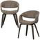 WOOOD WOOOD Yossi Eetkamerstoelen Houten Bruine Poot - Bruin - Set van 2