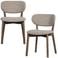 WOOOD WOOOD Udar Eetkamerstoelen Houten Frame - Donkerbruin - Set van 2