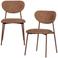 WOOOD WOOOD Valor Eetkamerstoelen - Polyester - Zand- Set van 2