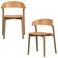 WOOOD WOOOD Cras Eetkamerstoelen - Hout - Zwart - Set van 2