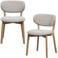 WOOOD Udar Eetkamerstoelen Houten Frame - Donkerbruin - Set van 2