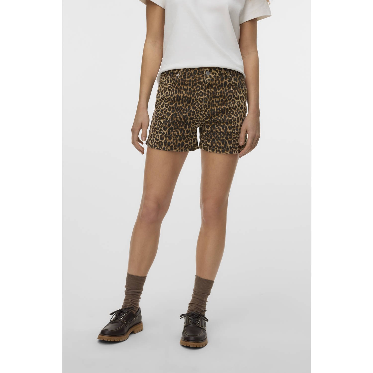 Vero Moda Regular fit korte jeans van katoenmix model 'TESS'