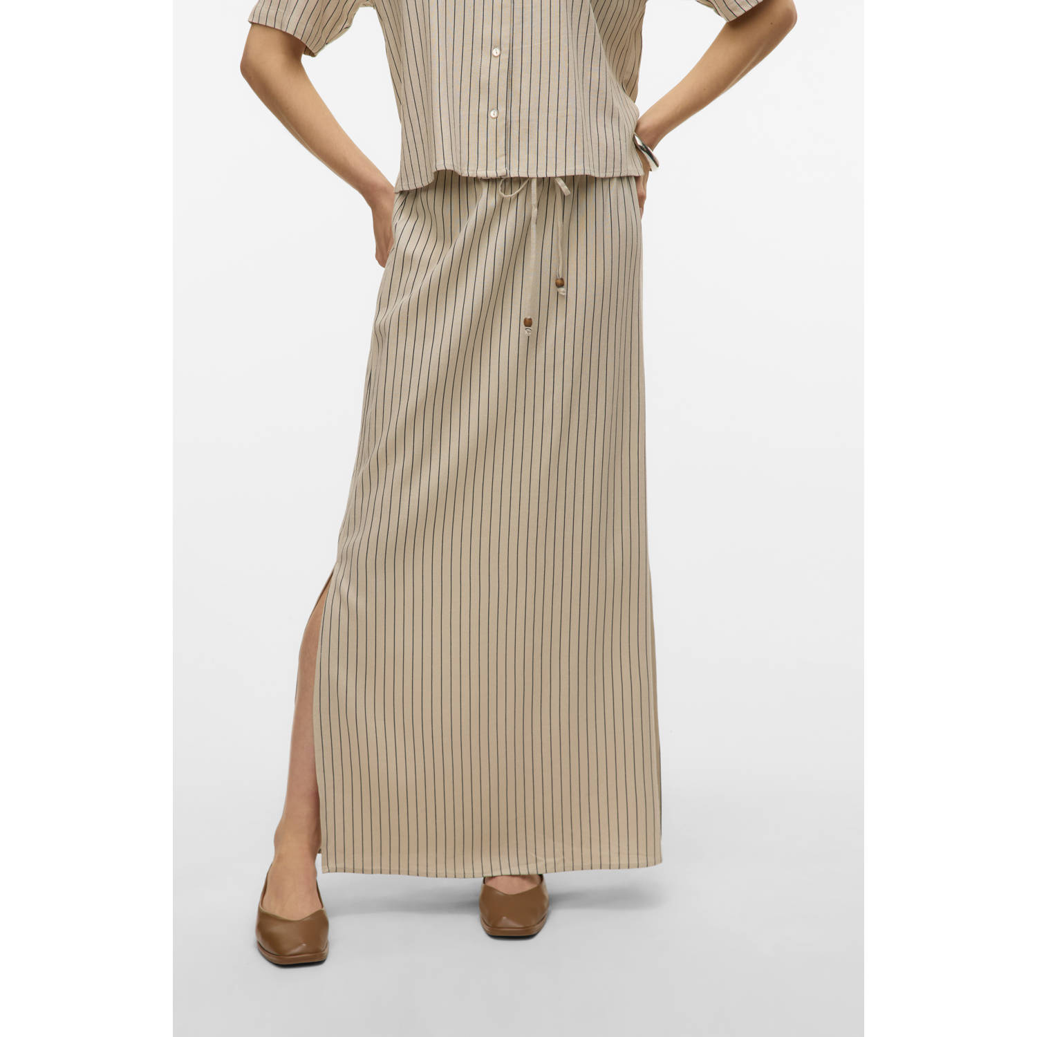 VERO MODA midi rok ecru