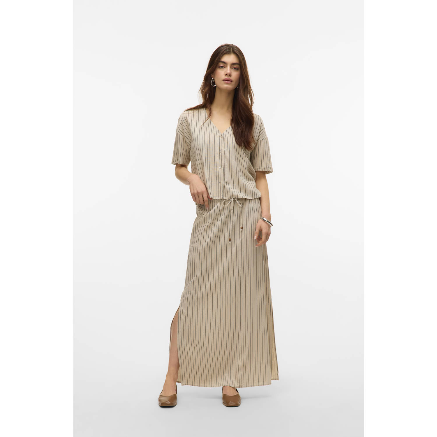 VERO MODA linnen blouse ecru