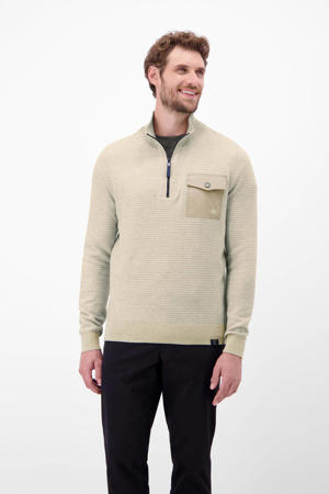trui rib gebreid beige