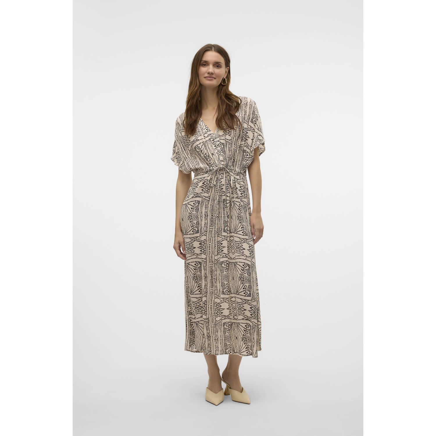 Vero Moda Maxi-jurk VMMENNY SS 7 8 KAFTAN WVN GA