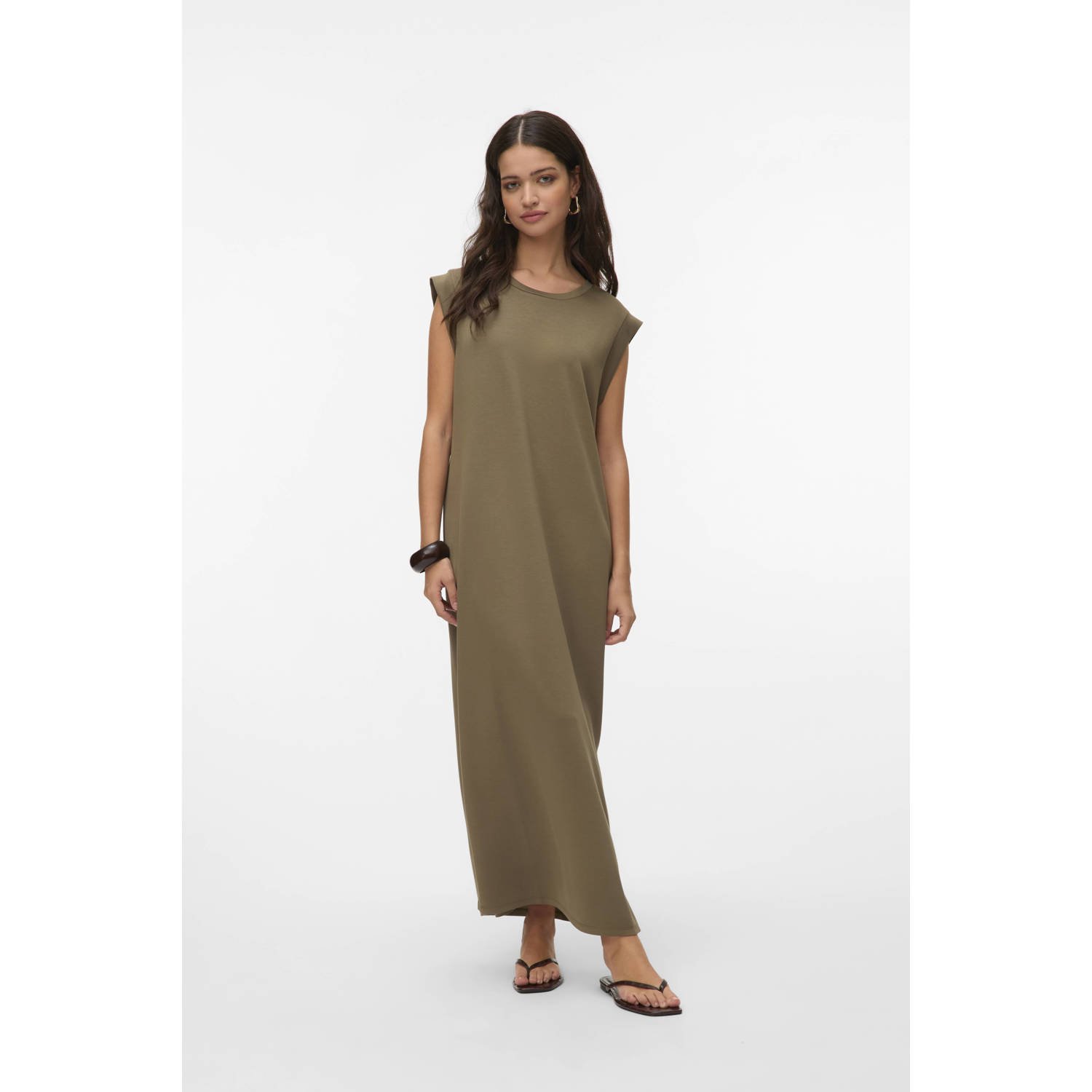 VERO MODA maxi jurk kaki