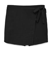 thumbnail: Zwarte dames VERO MODA skort gemaakt van polyester en met striksluiting