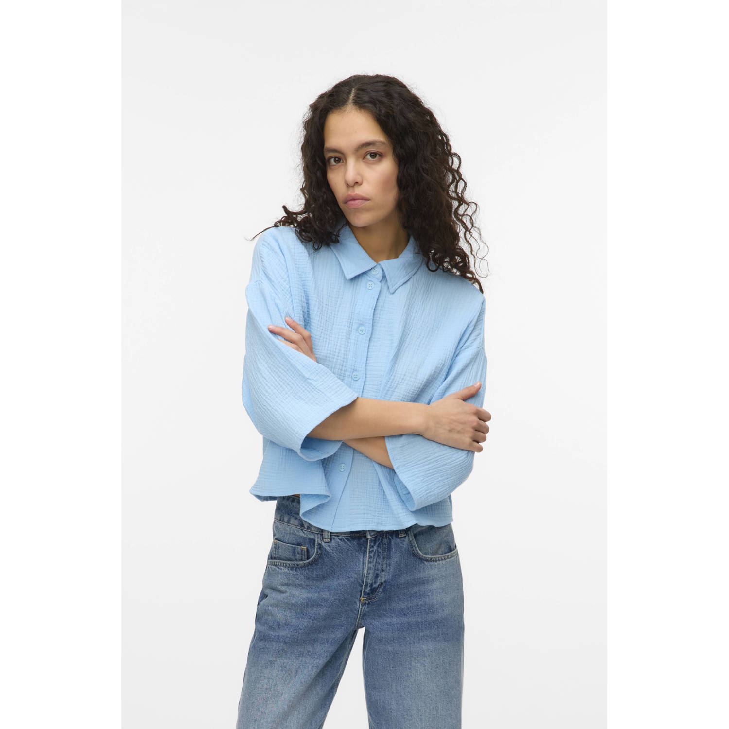 VERO MODA blouse blauw