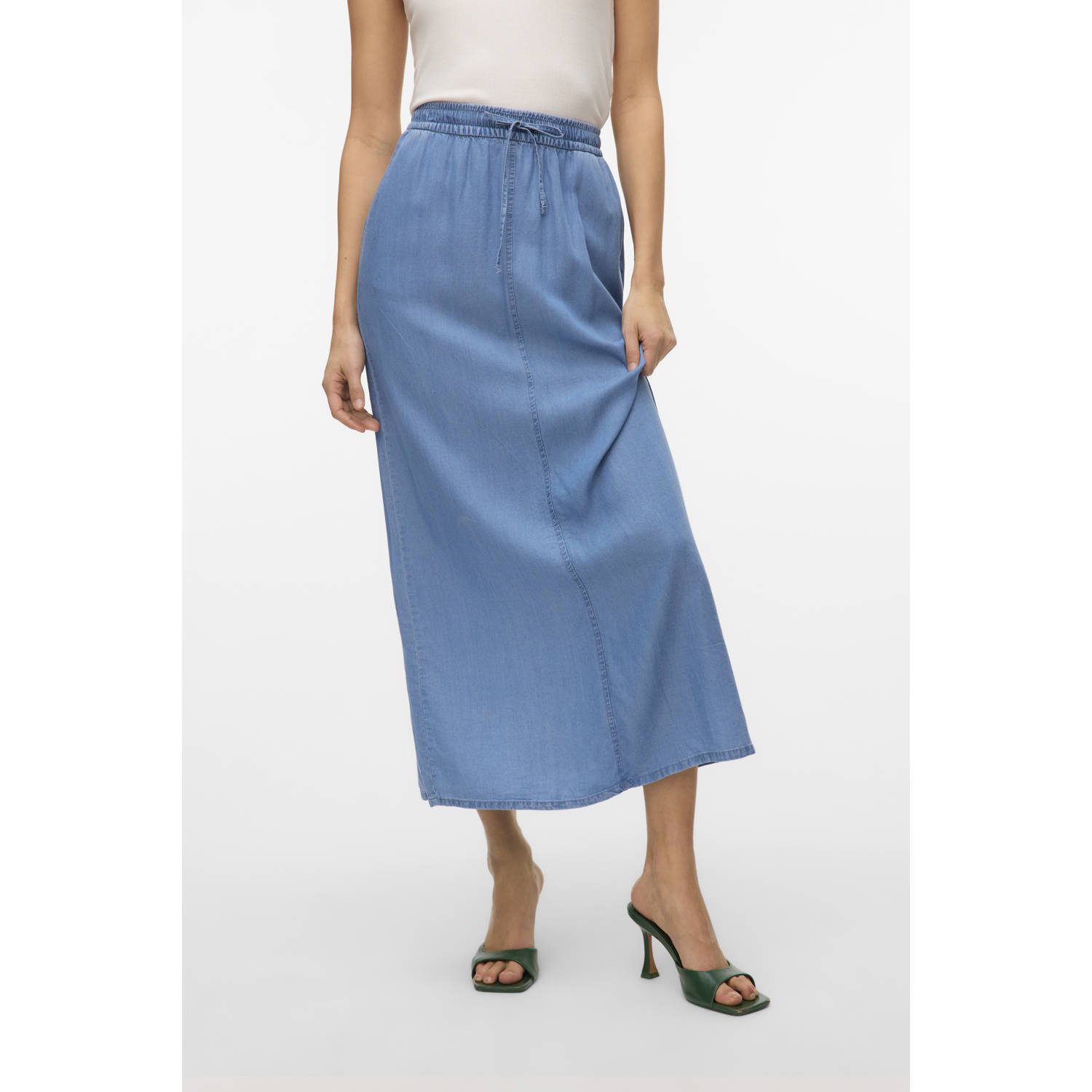 Vero Moda Soepele midirok van lyocell model 'FLEUR'