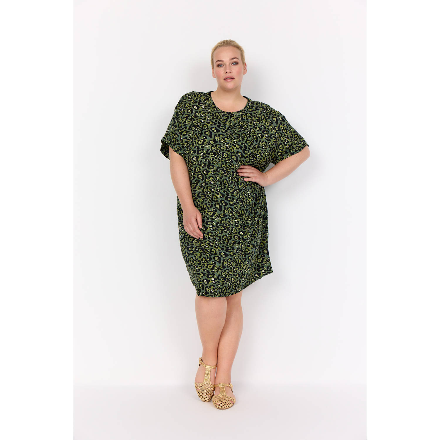 Wasabiconcept korte jurk groen