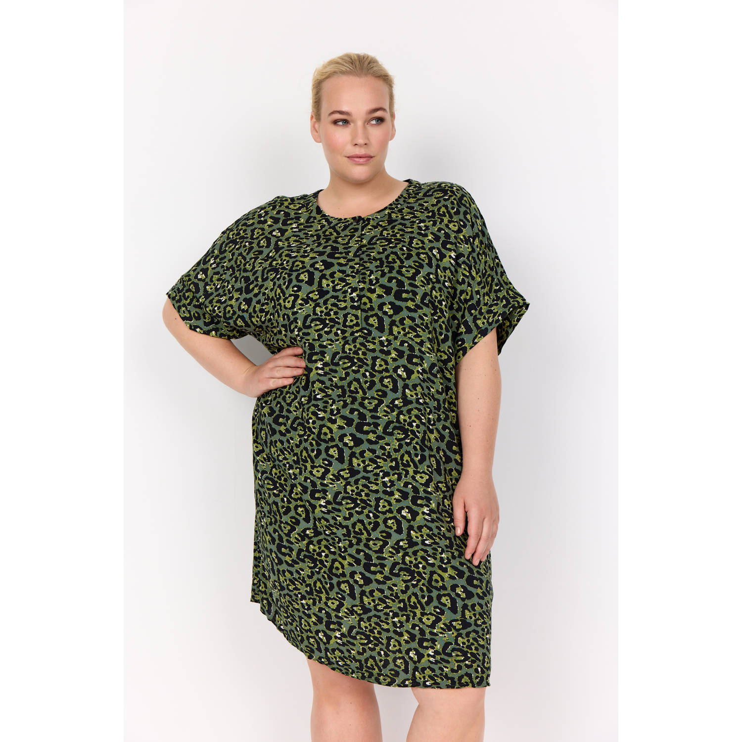 Wasabiconcept korte jurk groen