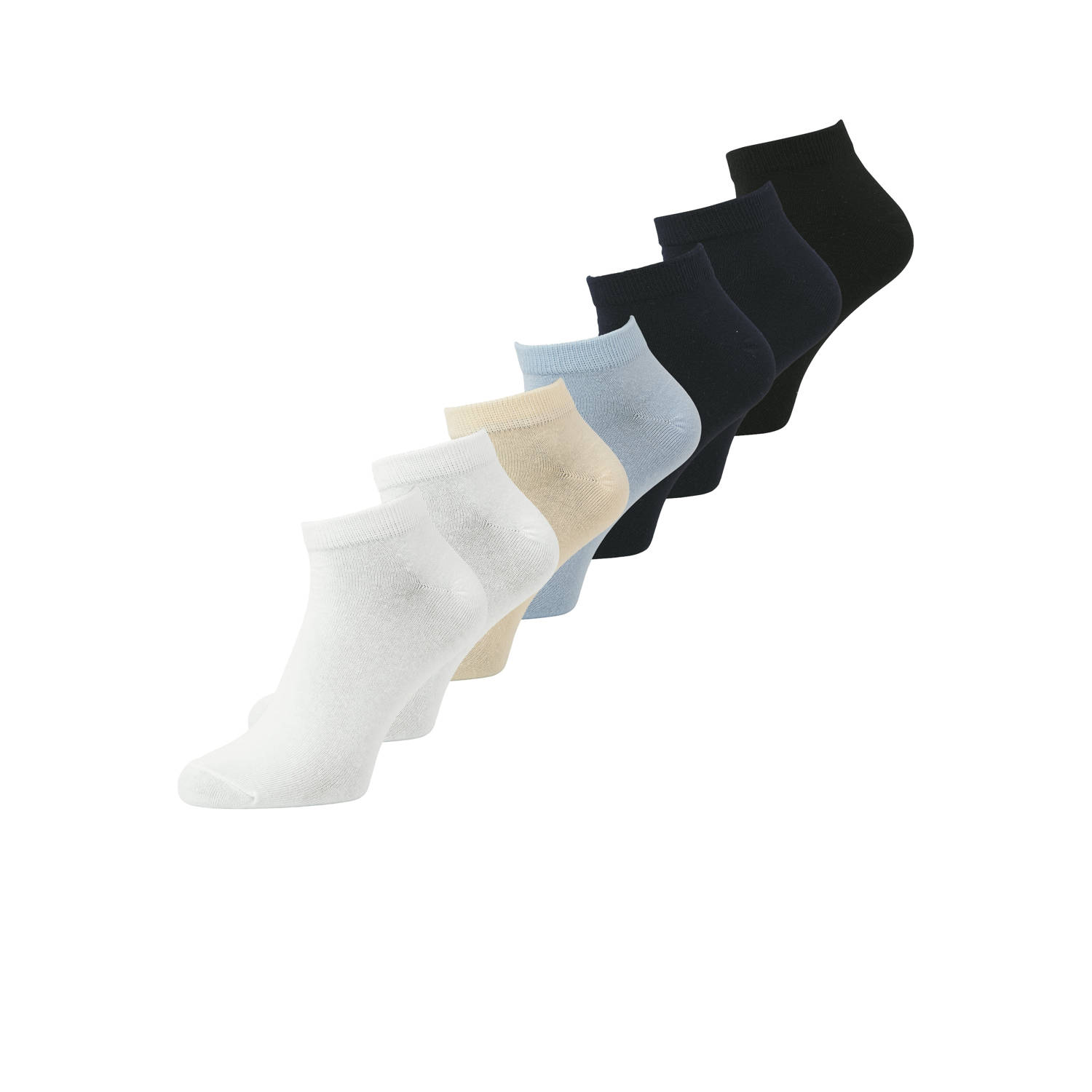 JACK & JONES sneaker sokken JACEUGENE set van 7 multi