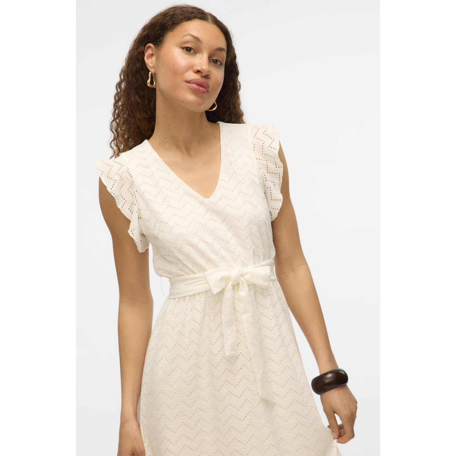 VERO MODA zomerjurk broderie wit