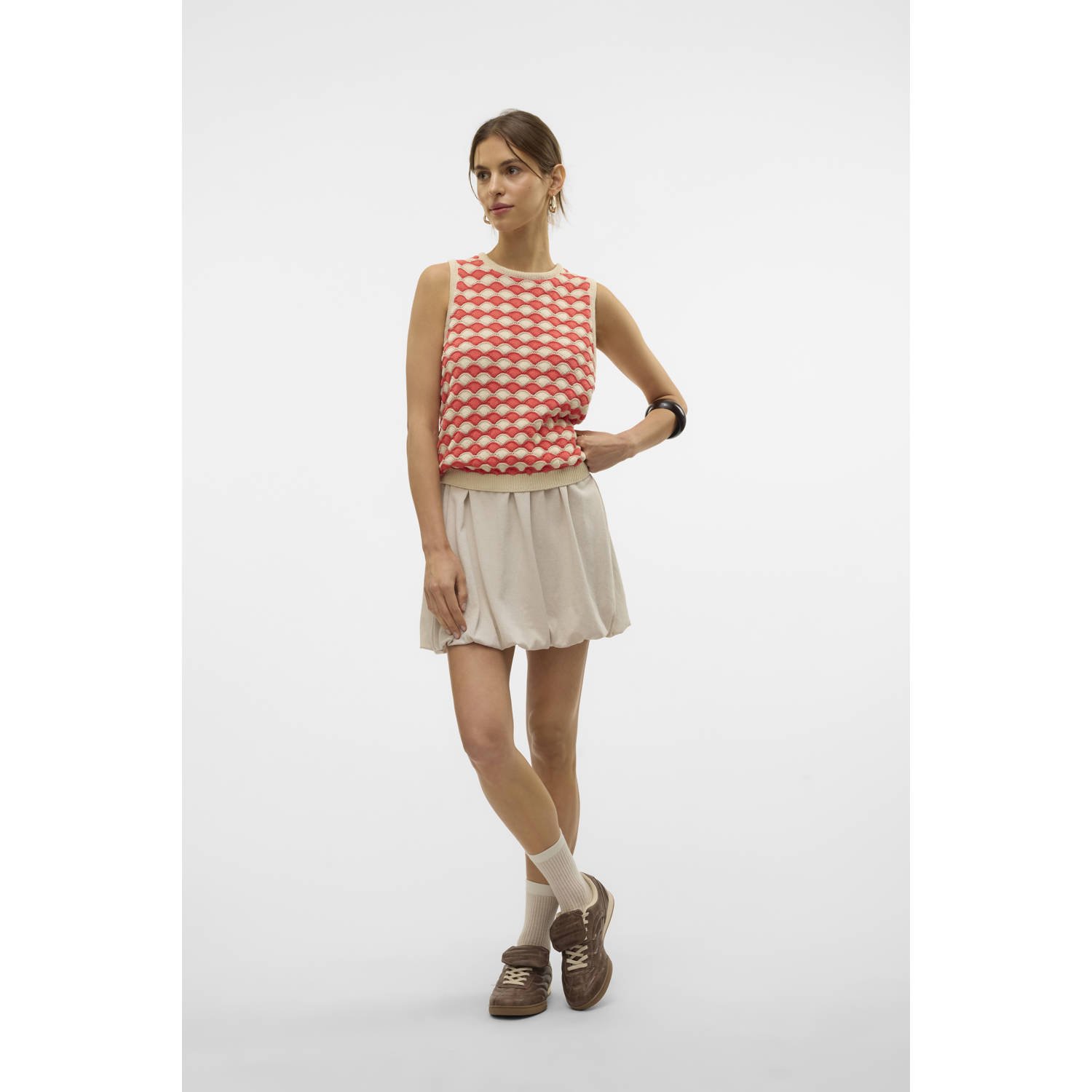 VERO MODA top rood gebreid