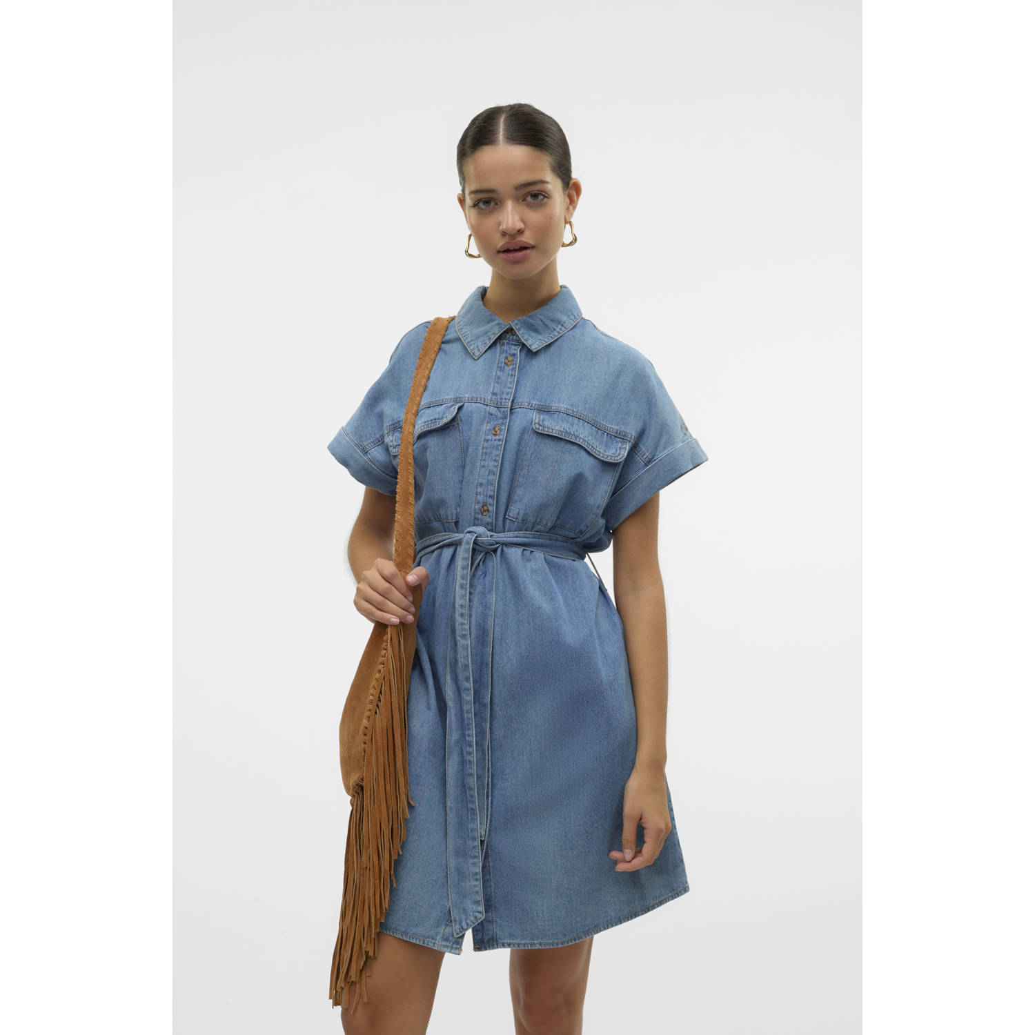 Vero Moda Getailleerde jeansjurk van puur katoen model 'NOTUS'