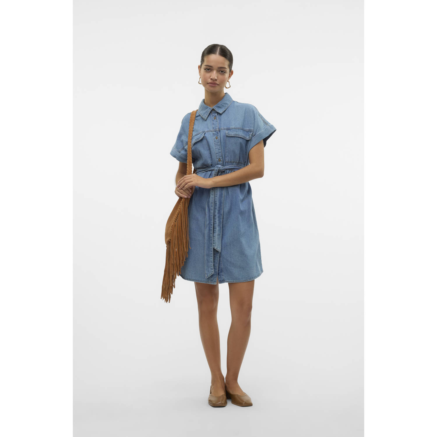 VERO MODA denim spijkerjurk medium blue denim