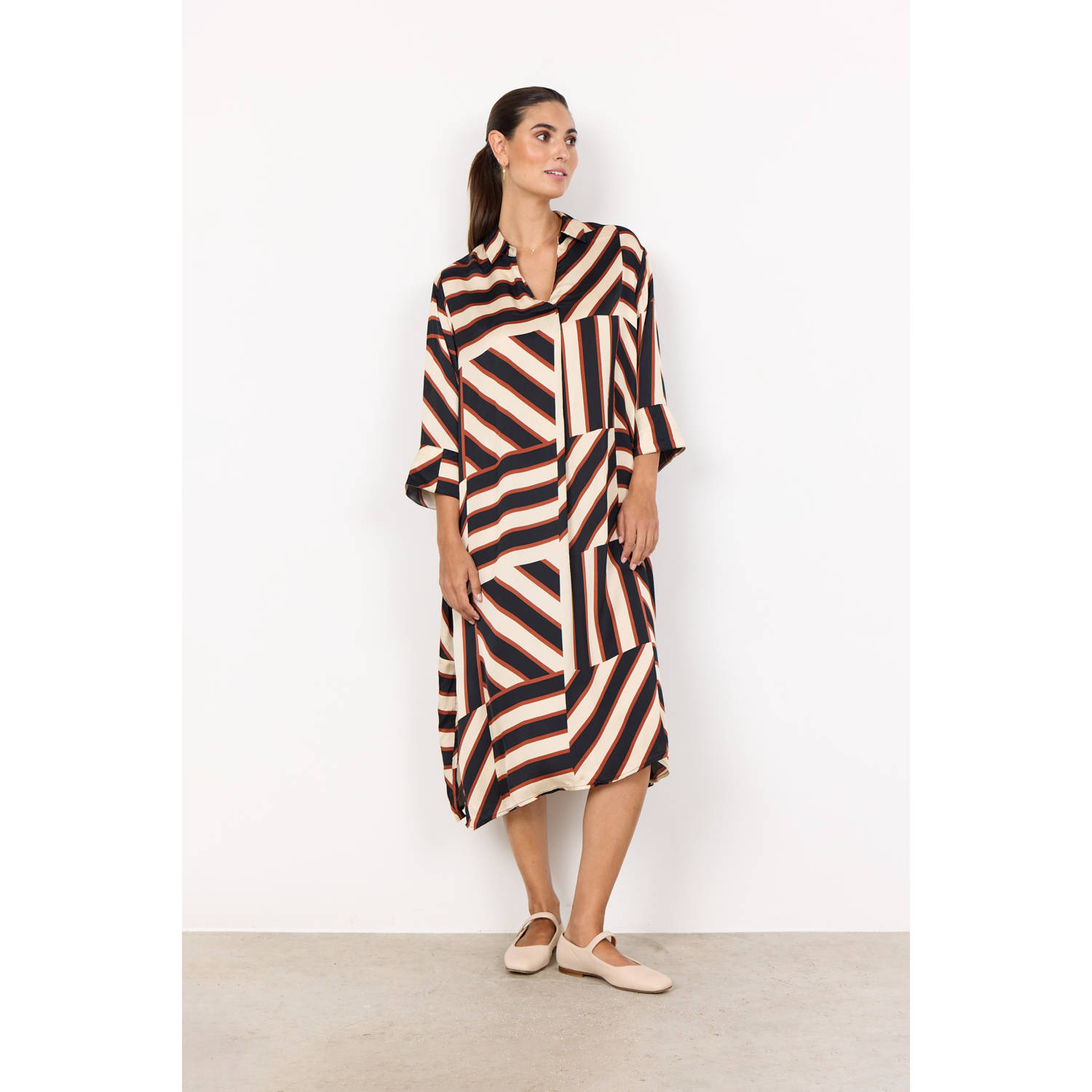 Soyaconcept midi jurk zwart