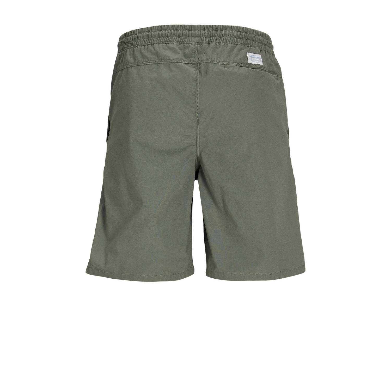 JACK & JONES PANTS STUDIO relaxed casual short donkergroen