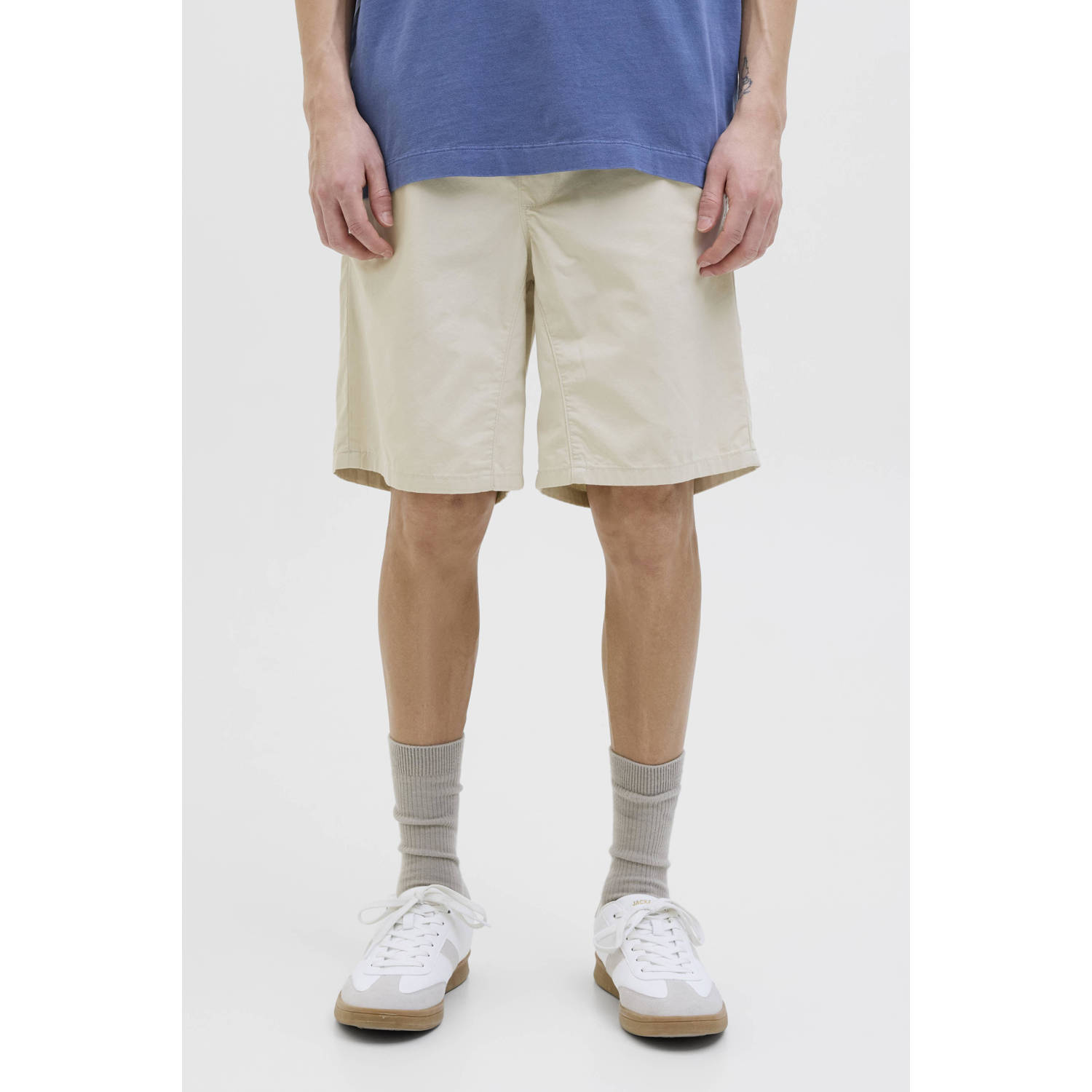 JACK & JONES PANTS STUDIO relaxed casual short beige