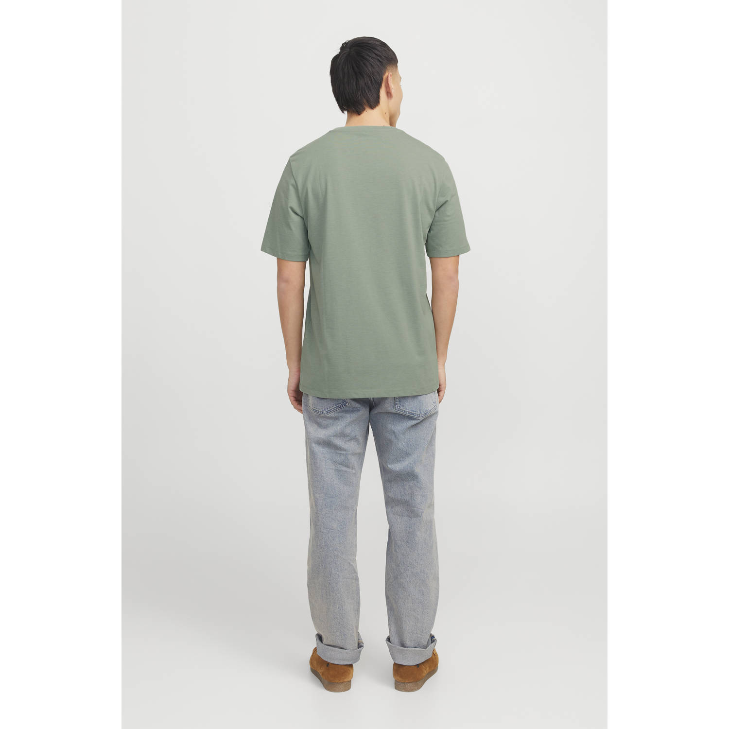 JACK & JONES T-shirt grijsgroen