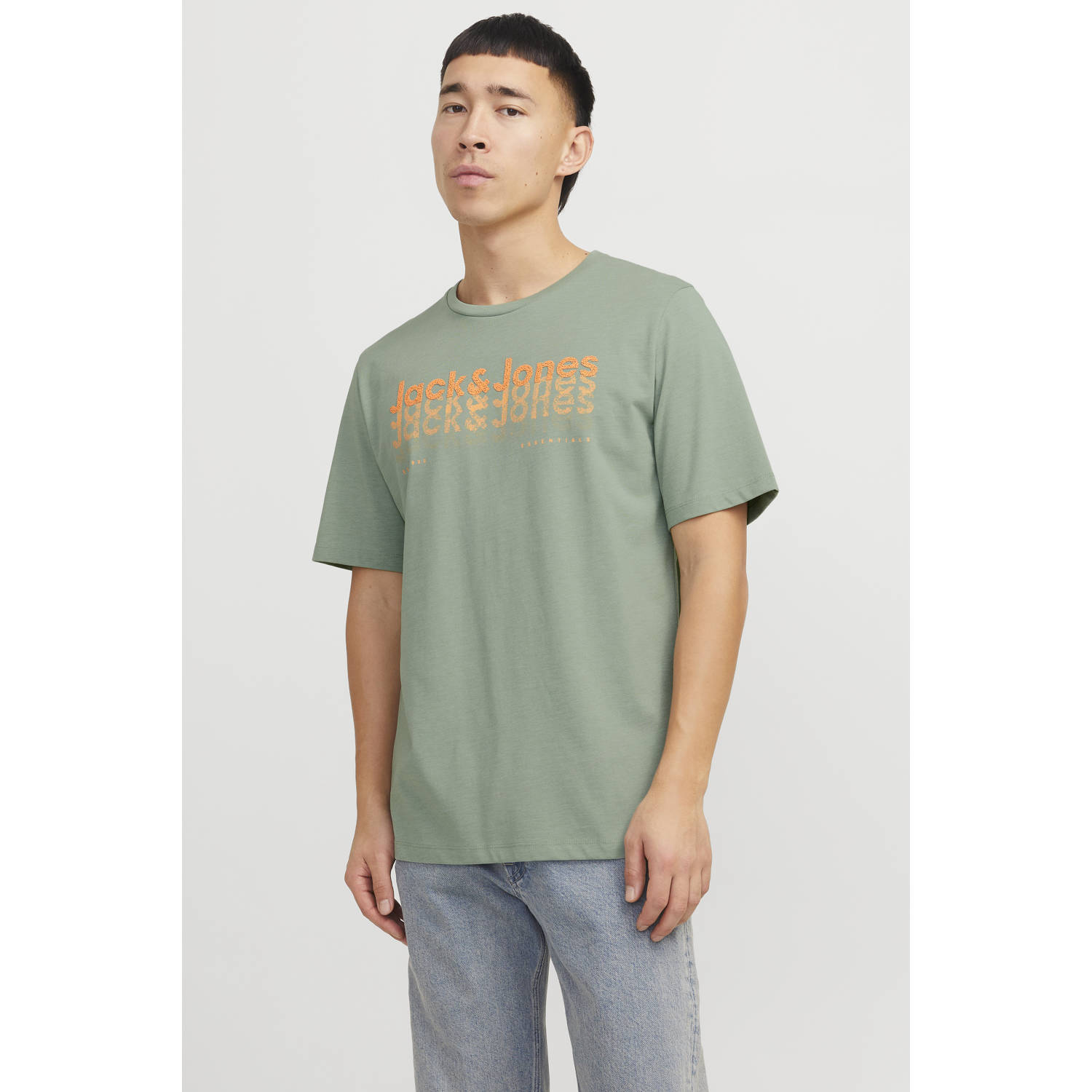 Jack & jones T-shirt met labelprint model 'TEX'