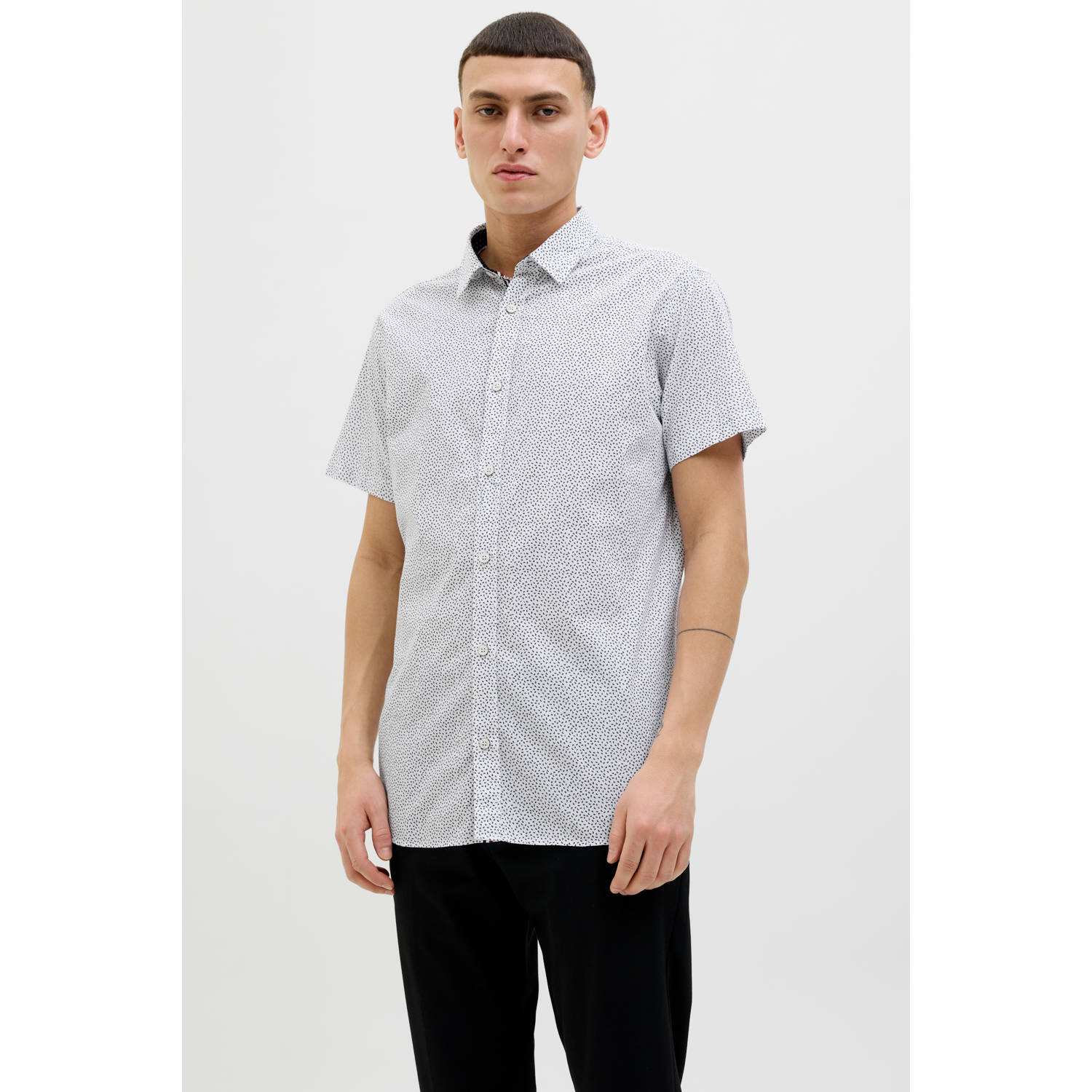 JACK & JONES casual overhemd wit