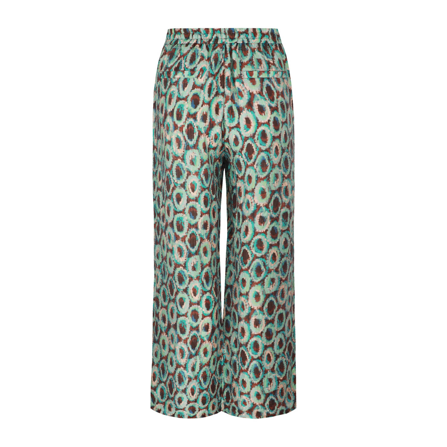 G-maxx wide leg high waist broek donkergroen