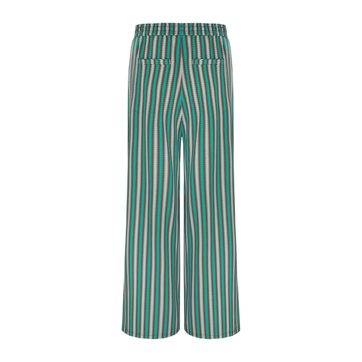 G-maxx wide leg high waist broek groen