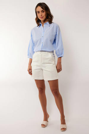 high waist chino short wit