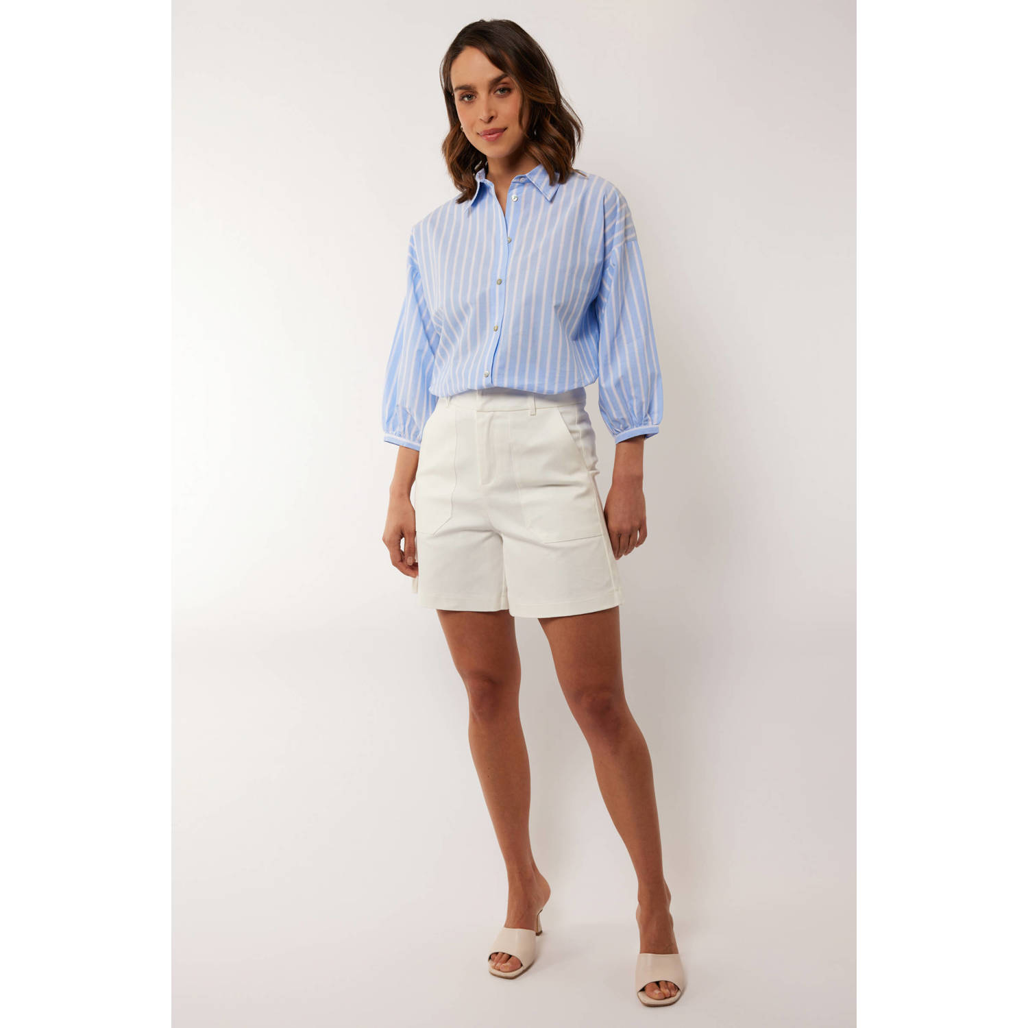 G-maxx X Froukje high waist chino short wit