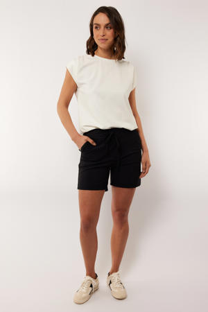 slim high waist bermuda short
